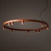 Geometryczna Lampa wisząca FOURTY ROUND LED XI Nowodvorski 12420 Nowoczesny żyrandol minimalistyczny Terakota